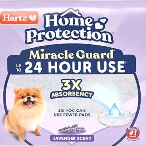 Hartz Home Protection Miracle Guard Lavender Scented Dog Pads – Regular Size, 25 Count